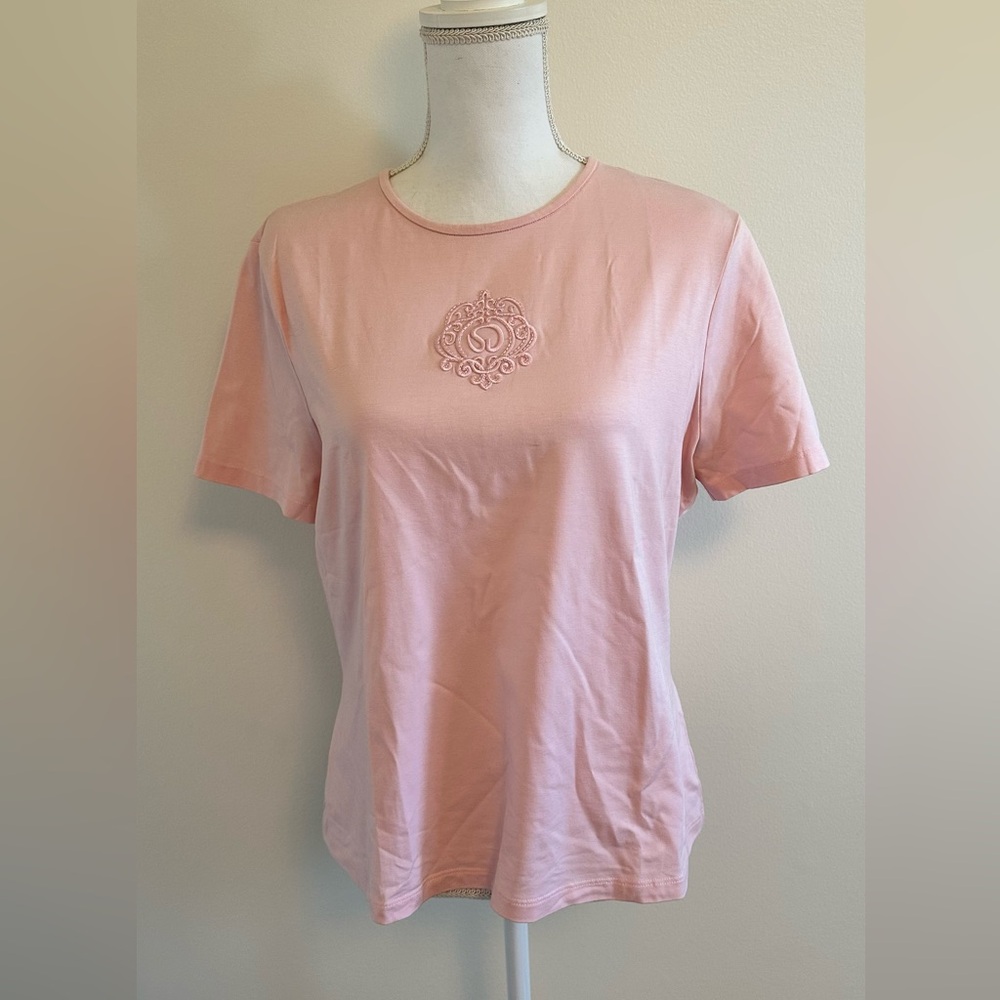 St. John Sport by Marie Gray | Pink Embroidered Women's Top